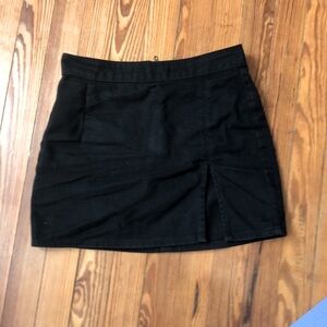 women’s black mini skirt, tight, size small, bodycon, worn once